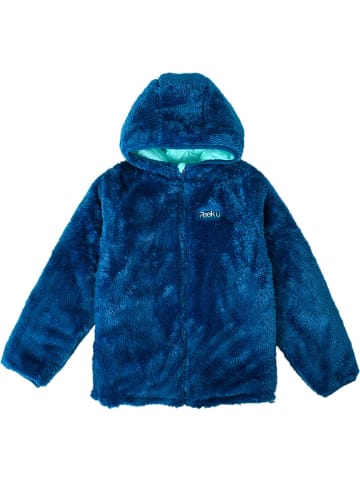Peek U Omkeerbare doorgestikte jas "Clover" lichtblauw/blauw