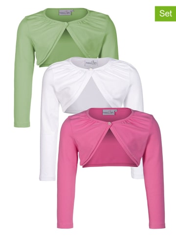 happy girls by Eisend 3-delige set: bolero's wit/roze/groen