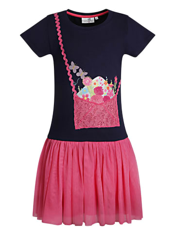 happy girls by Eisend Jurk donkerblauw roze goedkoop kopen limango