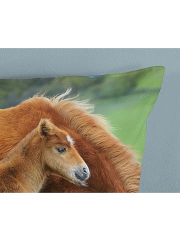 Good Morning Beddengoedset "Regine" lichtbruin/groen/lichtblauw