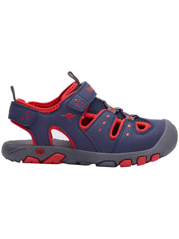 Kangaroos Halbsandalen "K-Trek" in Dunkelblau/ Rot
