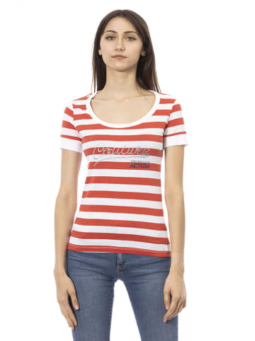 Trussardi Shirt in Weiß/ Rot