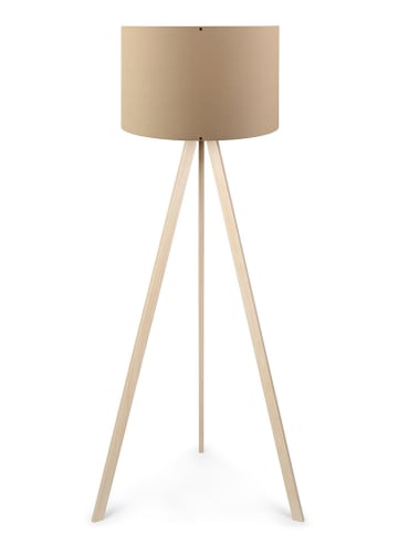 ABERTO DESIGN Standleuchte in Beige - (H)140 x Ø 38 cm