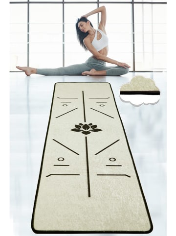 ABERTO DESIGN Yoga-Teppich in Beige