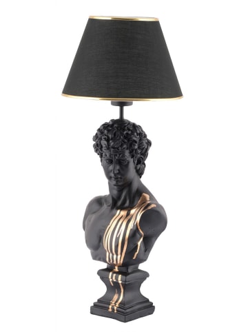 ABERTO DESIGN Tischleuchte in Schwarz/ Gold - (H)67 x Ø 25 cm