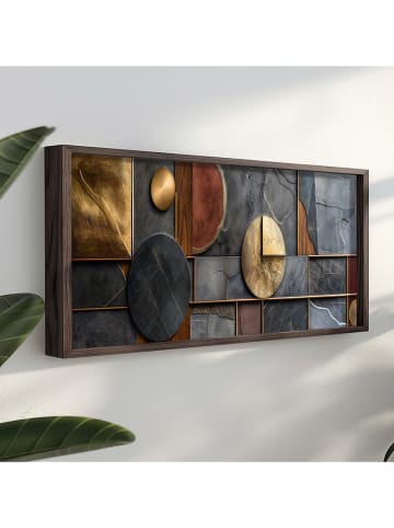 ABERTO DESIGN Druk artystyczny w drewnianej ramce - 40 x 120 cm