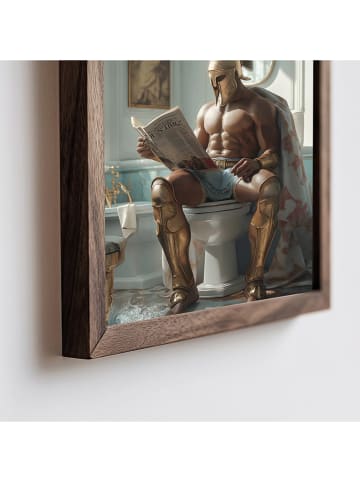 ABERTO DESIGN Ingelijste kunstdruk op hout - (L)70 x (B)50 cm