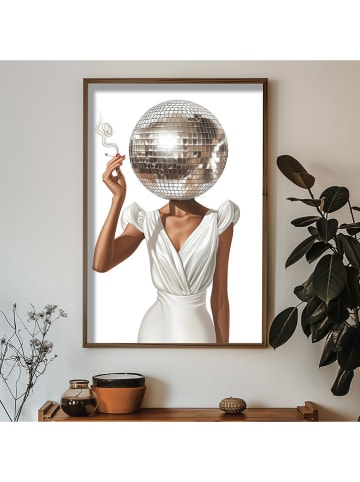 ABERTO DESIGN Gerahmter Holzkunstdruck - (L)70 x (B)50 cm
