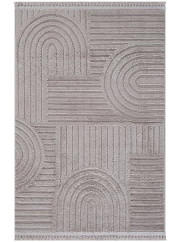 ABERTO DESIGN Kurzflor-Teppich in Hellbraun - (L)150 x (B)80 cm