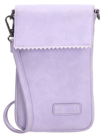 ZEBRA Leren smartphonetas "Lisa" zwart - (B)12 x (H)18 cm