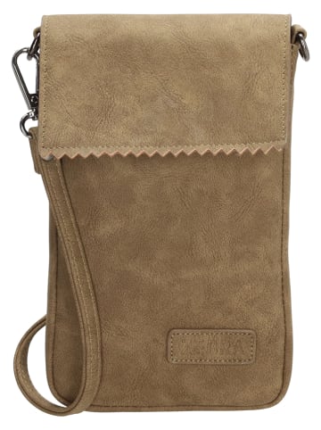 ZEBRA Leder-Handytasche "Lisa" in Beige - (B)12 x (H)18 x (T)1 cm