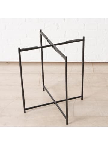 Boltze Beistelltisch "Mandi" in Hellbraun - (H)53 x Ø 46 cm