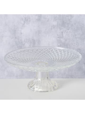 Boltze Tortenplatte "Ruka" in Transparent - (H)8,5 x Ø 20 cm