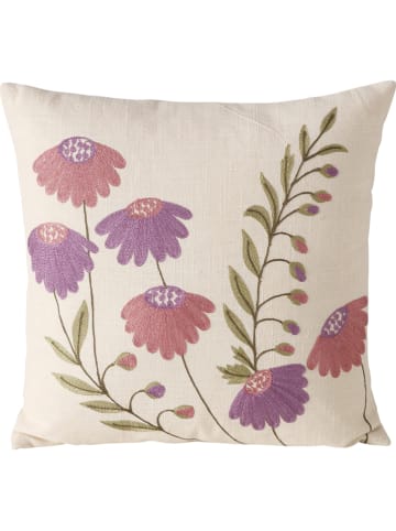 Boltze Kissen "Pilena" in Beige/ Lila - (L)45 x (B)45 cm
