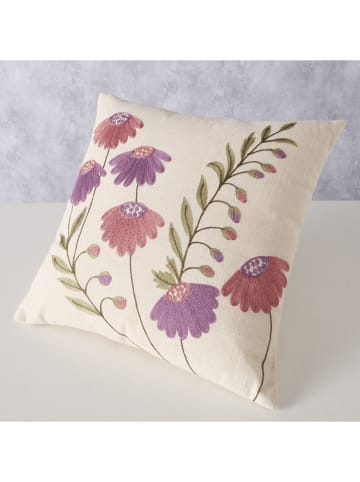 Boltze Kussen "Pilena" beige/paars - (L)45 x (B)45 cm