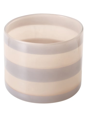 Boltze Windlicht "Vanessa" in Creme/ Grau - (H)10 cm