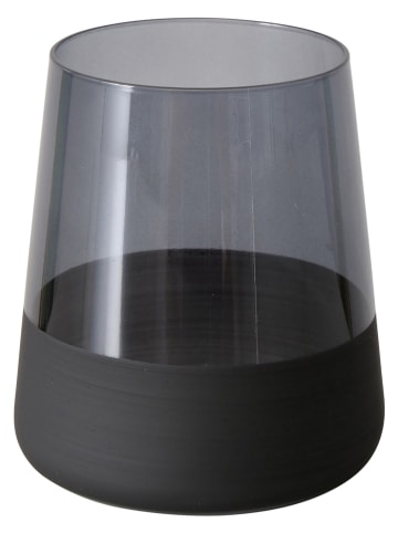 Boltze Trinkglas "Moluna" in Schwarz - (H)10 cm