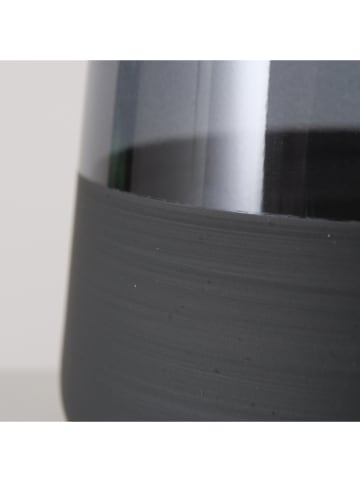 Boltze Trinkglas "Moluna" in Schwarz - (H)10 cm