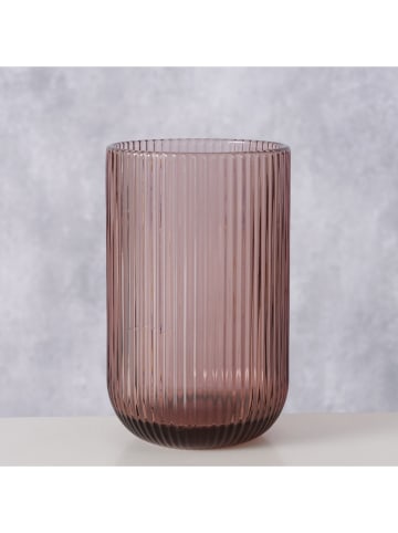 Boltze Trinkglas "Rigano" in Rot - (H)13 cm