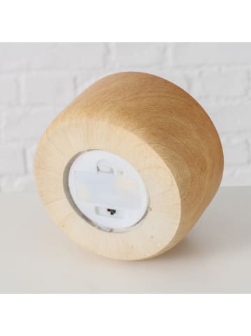 Boltze Ledkaars "Yuna" beige - (H)8 x Ø 12 cm