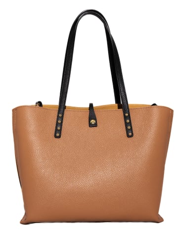 Victor & Hugo Paris Leren shopper "Maina" beige - (B)35 x (H)27 x (D)15 cm