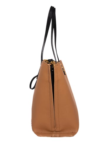 Victor & Hugo Paris Leder-Shopper "Maina" in Beige - (B)35 x (H)27 x (T)15 cm