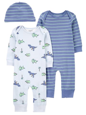 carter's 3tlg.Outfit in Hellblau/ Blau