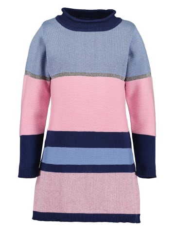 Blue Seven Gebreide jurk lichtroze/blauw