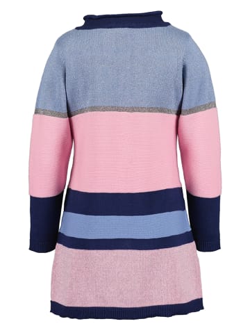 Blue Seven Gebreide jurk lichtroze/blauw