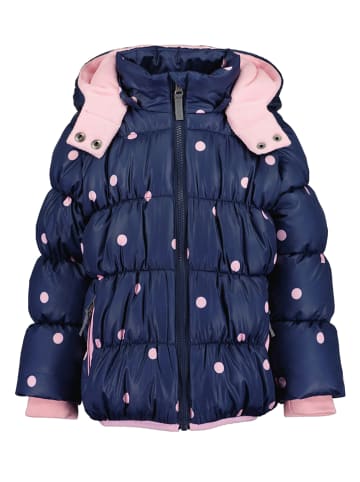 Blue Seven Winterjacke in Dunkelblau/ Rosa