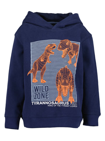 Blue Seven Hoodie donkerblauw/oranje