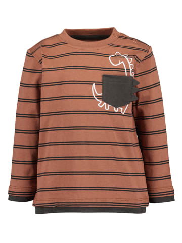Blue Seven Longsleeve in Hellbraun