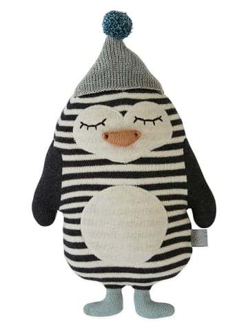 OYOY mini Kissen "Bob Penguin" in Schwarz/ Weiß