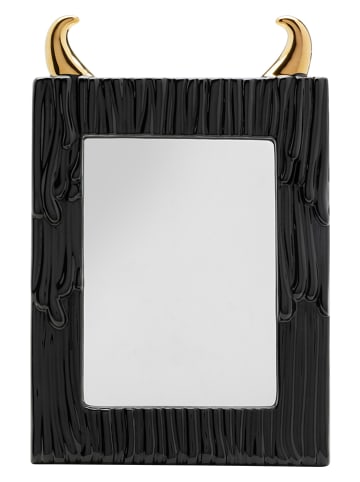 Kare Bilderrahmen "Yeti" in Schwarz/ Gold - (B)18,5 x (H)28,5 cm