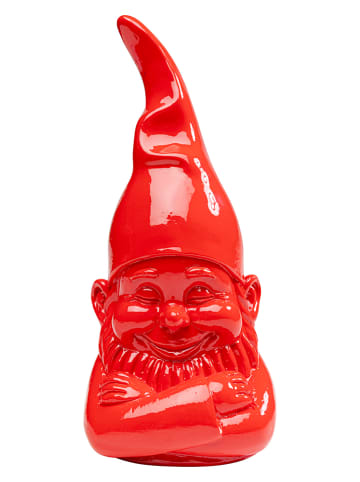 Kare Figurka dekoracyjna "Zwerg" w kolorze czerwonym - wys. 21 cm