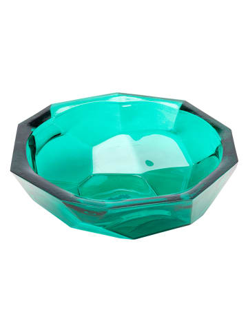 Kare Decoratieve schaal "Origami" turquoise -  Ø 25 cm