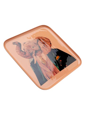 Kare Dienblad "Ego Elephant" oranje - (L)27 x (B)27 cm