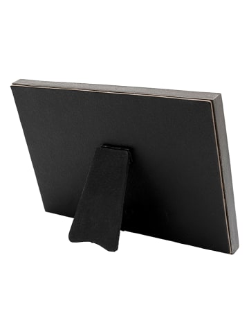 Kare Tischspiegel "Father and Son" in Schwarz/ Gold - (B)20 x (H)13 cm