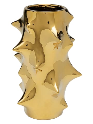 Kare Vase "Pointy" in Gold - (H)25 x Ø 14,5 cm