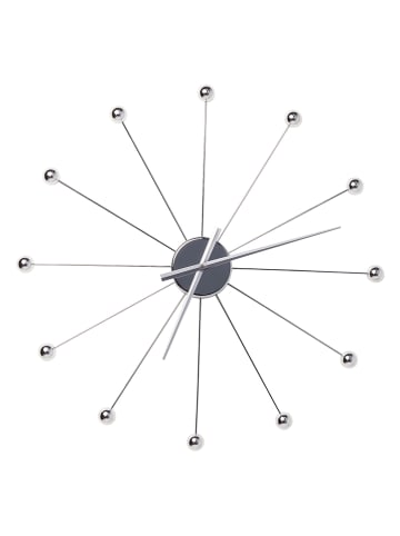 Kare Wandklok "Like Umbrella Balls" zilverkleurig - Ø 60 cm