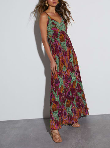 LA Angels Kleid in Aubergine/ Grün
