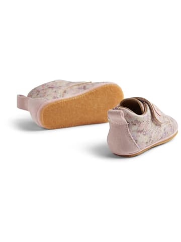 Wheat Leren pantoffels lichtroze