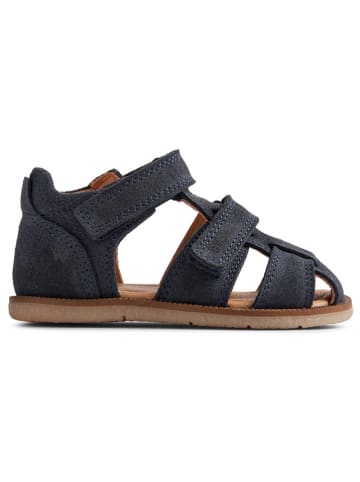 Wheat Leder-Halbsandalen in Anthrazit