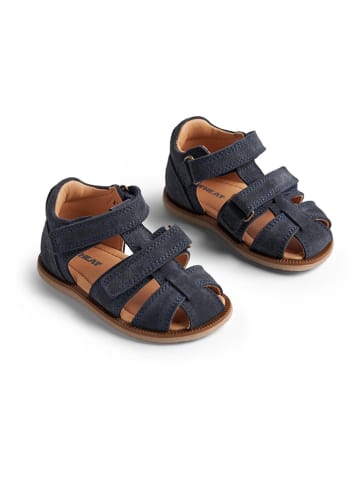 Wheat Leder-Halbsandalen in Anthrazit
