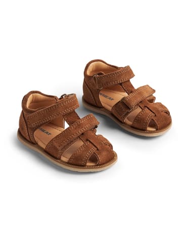 Wheat Leder-Halbsandalen in Braun