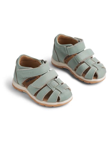 Wheat Leren enkelsandalen lichtblauw