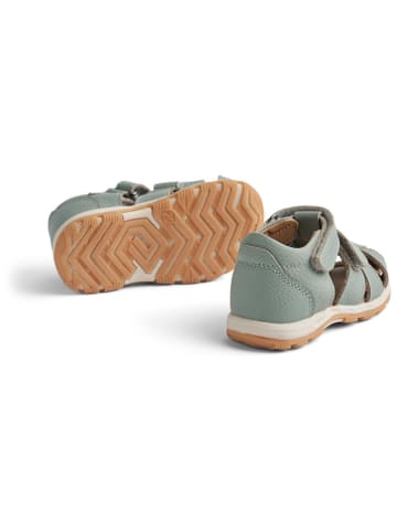 Wheat Leder-Halbsandalen in Hellblau