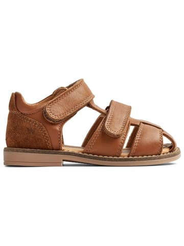 Wheat Leder-Halbsandalen in Braun