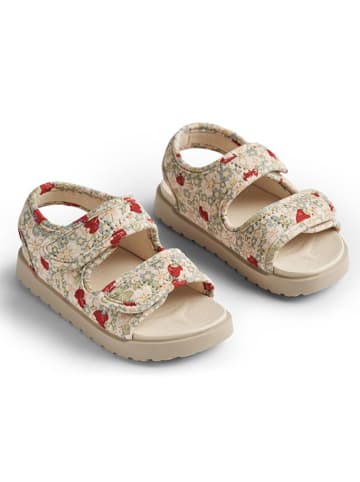 Wheat Sandalen in Creme/ Rot