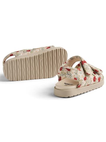 Wheat Sandalen in Creme/ Rot